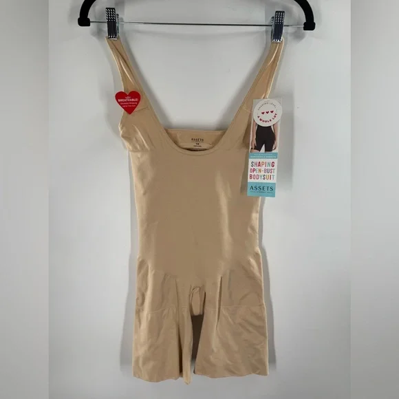NWT Assets By Spanx Naked 1X Shaping Open Bust Bodysuit - Picture 5 of 11